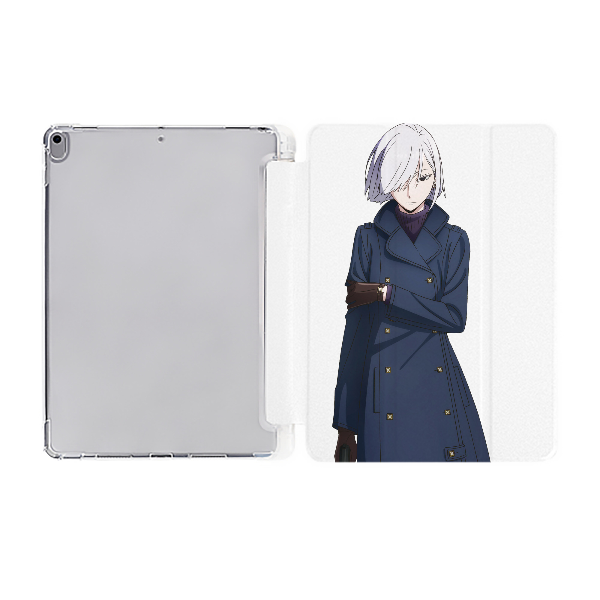 （画像用） SPY×FAMILY间谍家家酒 IPad ケース ペン収納付き 三つ折りスタンド PUレザー×シリコン 対応機種9.5/10.5/10.9インチ